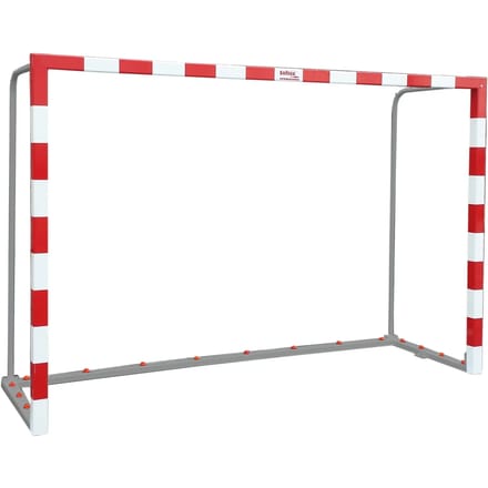 Set Aluminium Zaal/Handbal Doelen Verplaatsbaar 80x80 Mm Met 80x40mm Basis Top