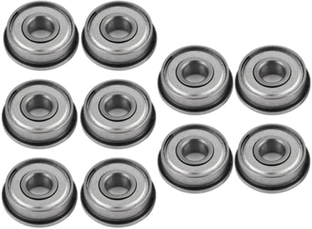 Dailygoods - Miniatuur Flenslagers 8x22x7mm, Set van 10