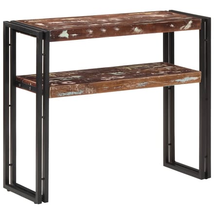 vidaXL - Wandtafel - 90x30x75 - cm - massief - gerecycled - hout