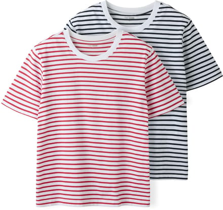 NAME IT - TAFJOX 2P SS REG STRIPED TOP NOOS - Dames - T-shirts