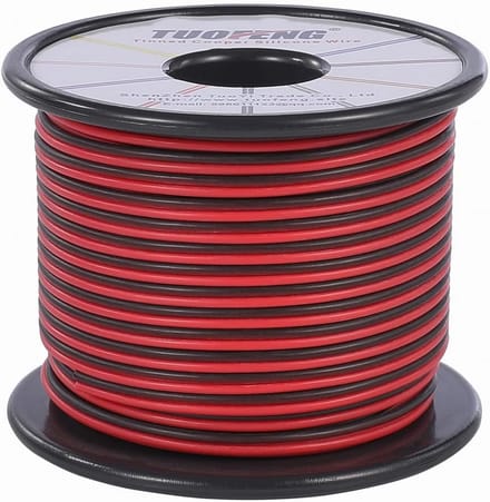 Flexibele 2-aderige siliconenkabel 30 meter vertind koper hoge temperatuurbestendig