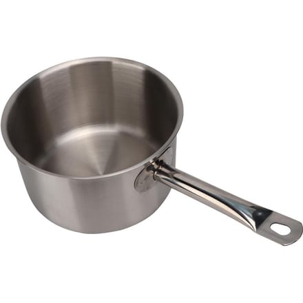 RVS Composiet Bodem Kookpot Enkele Handgreep Sauspan met Deksel Keukengerei gray