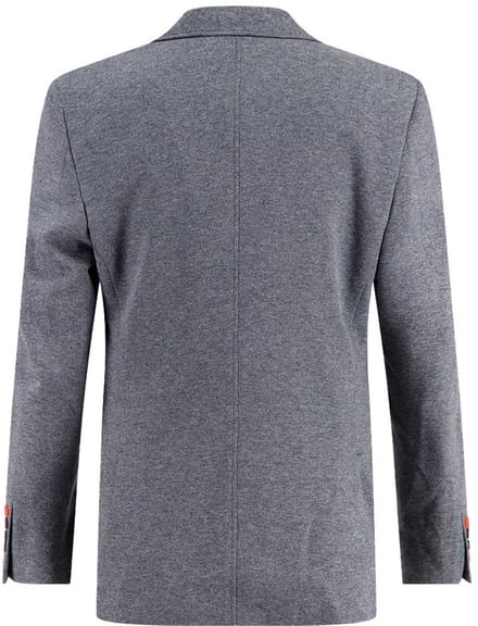 A Fish Named Fred colbert gemeleerd blauw slim fit