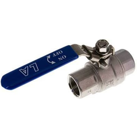 G 3/4 inch PN 63 2-Weg RVS Kogelkraan - BL2SH-M-63-034
