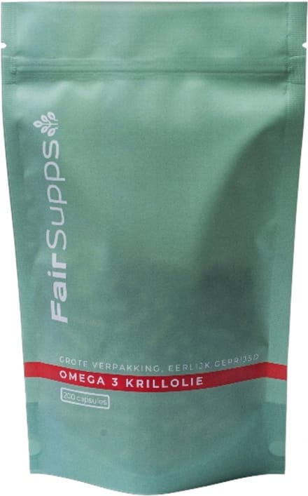 FairSupps - Krillolie - 500mg - 200 Softgels - Bron van Omega 3