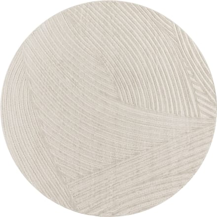 Binnen- en buitenkleed Cotara crème 200 cm rond