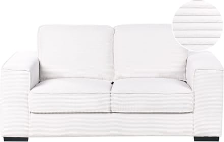 VIKRAN - Tweezitsbank - Wit - Corduroy