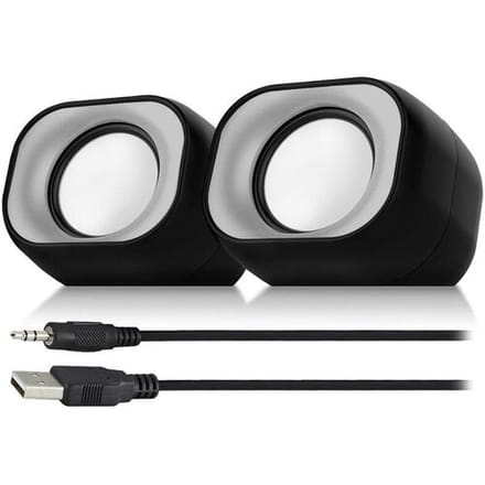 Eminent PC Speakerset 2.0 voor PC en laptop | Speakers voor PC| Voeding via USB | EM3513