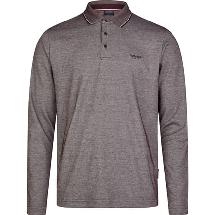 Polo met lange mouwen in twee kleuren Hechter