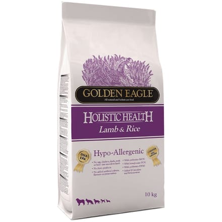 2x10kg Golden Eagle Hypoallergenic Lam en Rijst Hondenvoer Droog