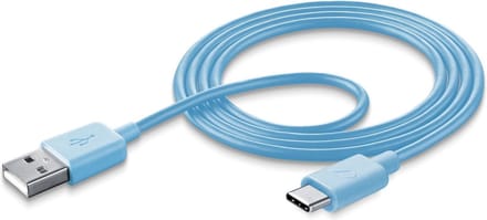 Cellularline 8018080325779 USB-kabel 1 m USB A USB C Blauw