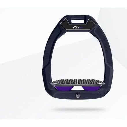 Veiligheidsezels voor endurance rijden Blauw/Grijs/Paarse Flex-On Safe-On