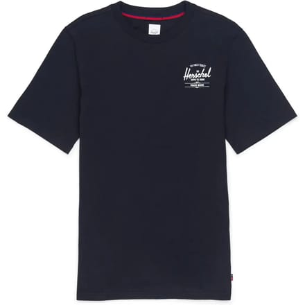 Herschel Tee - Classic Logo Black/White | voor Mannen - Basic - T-shirt - Logo - Tijdloos Design - Zwart