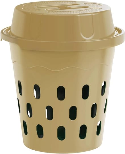Compostbak Tuin - Bodem Composter - Afval Verwerken - Verbeterde Ventilatie - 26 cm Hoog - Beige