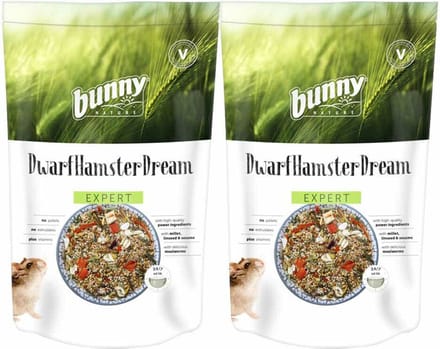 Bunny Nature Dwerghamsterdroom Expert - 2 x 500 gr - Voordeelverpakking