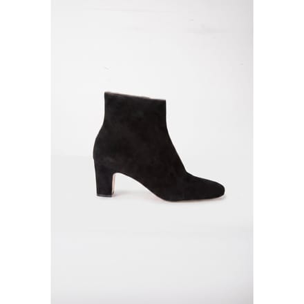 LK Bennett Conway Block Heel Burgundy Maat: 37 | Laarzen Outlet | Dames | Zwart
