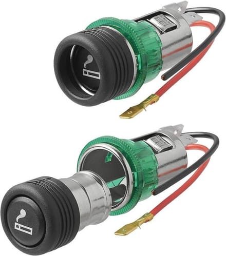 ProPlus Sigarettenaansteker met verlichting - Inbouwdoos - 12V/24V - Ø 28 mm