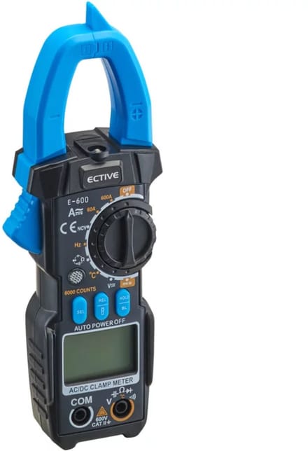 Digitale stroomtang voor camper & 12v/230v systemen - DC/AC - Ective E-600
