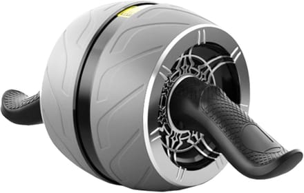 Trainingswiel - Ab Wheel Roller - Core Training - Automatische Terugslag - 37x16x13cm - Grijs
