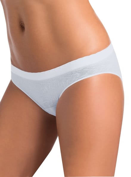 Set van 2 stuks Intimidea Italiaanse slip in WIT kleur van microfiber, stretch Maat M/L