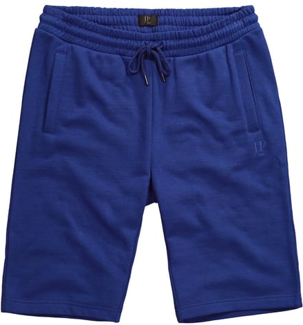 JP 1880 - Heren - Bermuda basic korte joggingbroek - Donker saffier - Maat L