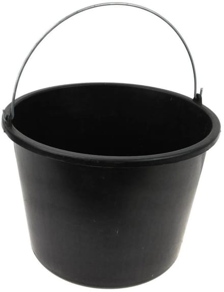 GEKO Bouwemmer - Sterke metalen handgreep - Polypropyleen - 16 liter