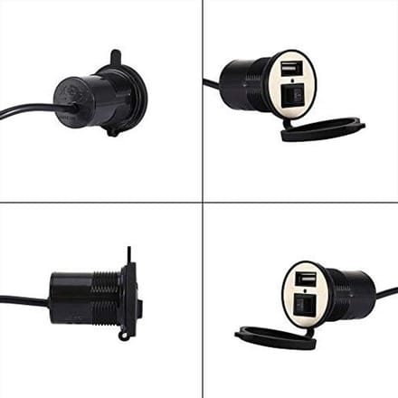 Oplaadbare USB Lader voor Motorfiets, Handvat Lader voor Smartphones en Accessoires