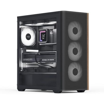 Aerocool D501A V2 zwart/hout