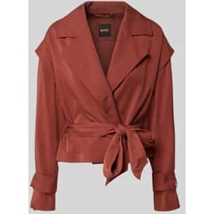 Slim fit trenchcoat van viscosemix model 'C-Jophelia'