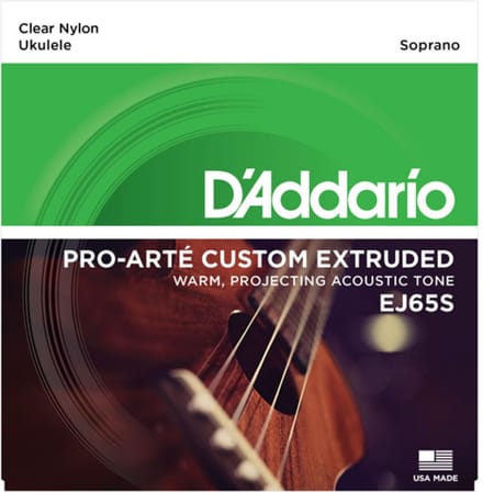 Daddario j65 snarenset voor sopraan ukelele