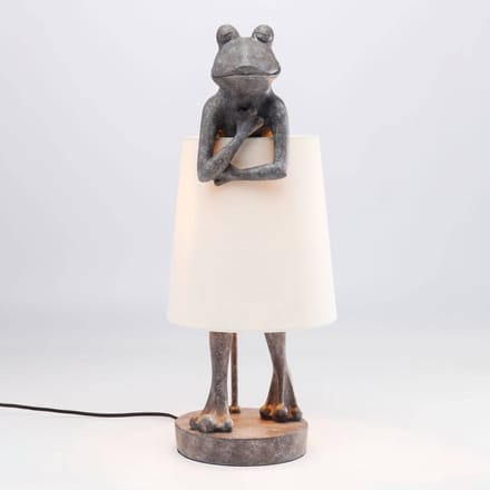 Kare tafellamp Kikker grijs