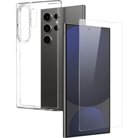 Northjo Samsung Galaxy S25 Ultra Hoesje en Screenprotector Transparant