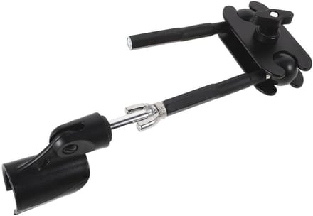 Microfoonbeugel - Microfoonhouder Klem - Muziek Opnemen - Universele Positionering - 28 cm - Zwart