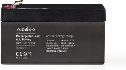 Nedis BALA130012V - UPS battery - Lead Acid - 1300 mAh