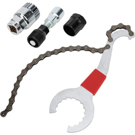 Support de retrait de chaîne de vélo Retrait de cassette Rétrofrein Retrait de pédalier Outil de retrait gray
