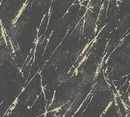 CHIC STUCWERK BEHANG | industrieel - Zwart Goud - A.S. Création Elements 2
