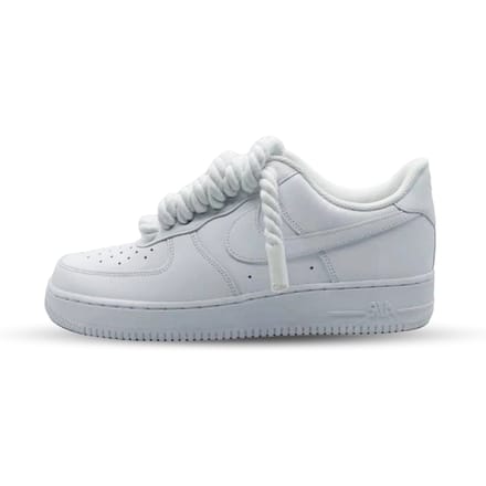 Nike Air Force 1 Low Rope Laces White Custom