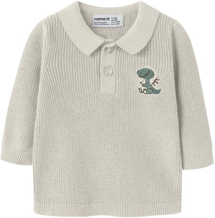 NAME IT - NBMKOLLA LS KNIT POLO - Baby - Cardigans