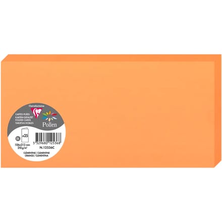 Clairefontaine clementine dubbele kaart formaat langwerpig