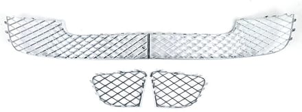 Voorbumper Onderste Grille Set - Voor Bentley Continental GT/GTC (2012-2016)- Chroom
