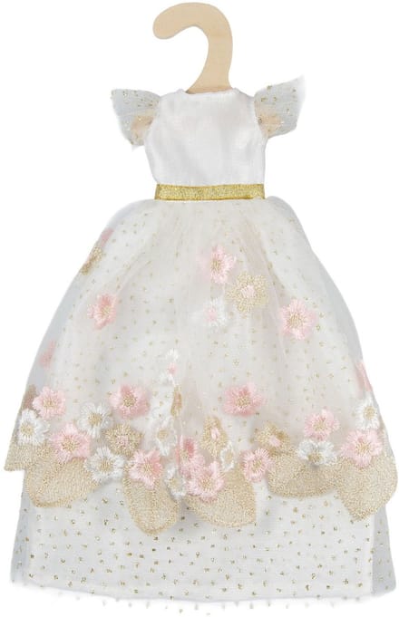 Heless modepop jurk kersenbloesem 29 cm poppenkleding roze.