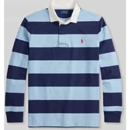 regular fit sweatshirt van puur katoen model 'LS RUGBY M3'
