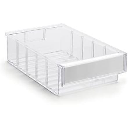 TRESTON magazijnlade 3020, B 186 x D 300 x H 82 mm, 3 l, transparant