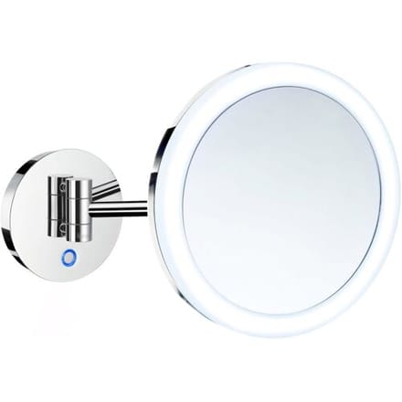 Smedbo Outline cosmetic mirror with LED lighting, battery operated FK485E