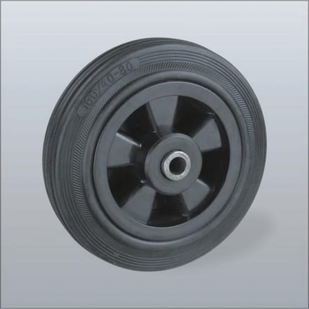 Rubber wiel - 100mm - 100kg