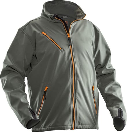 Jobman Softshell Jas Heren Grijs - Maat S
