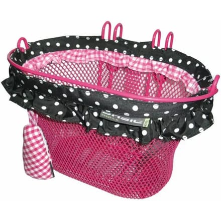 Basil Jasmin Baboushka Kinderfietsmand - Staal - Inclusief Haken - Zwart