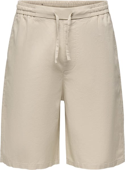 ONLY&SONS - ONSDAVES WIDE COT LIN 0007 SHORTS - Heren - Bermuda shorts