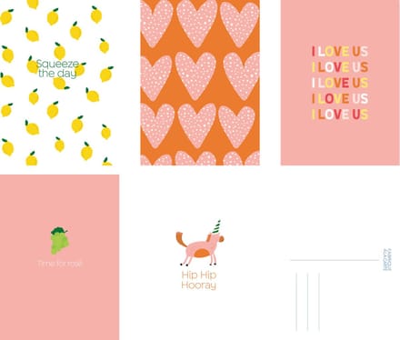 Fabrique a la Carte Wenskaarten set 15 stuks Love