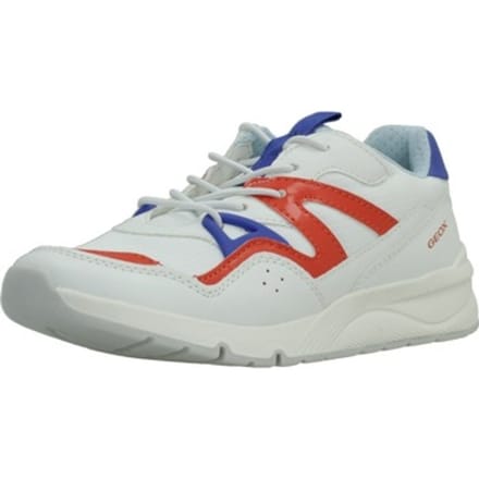 GEOX ROONER JONGENS Sneakers - WIT/ROOD - Maat 36
